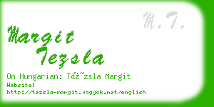 margit tezsla business card